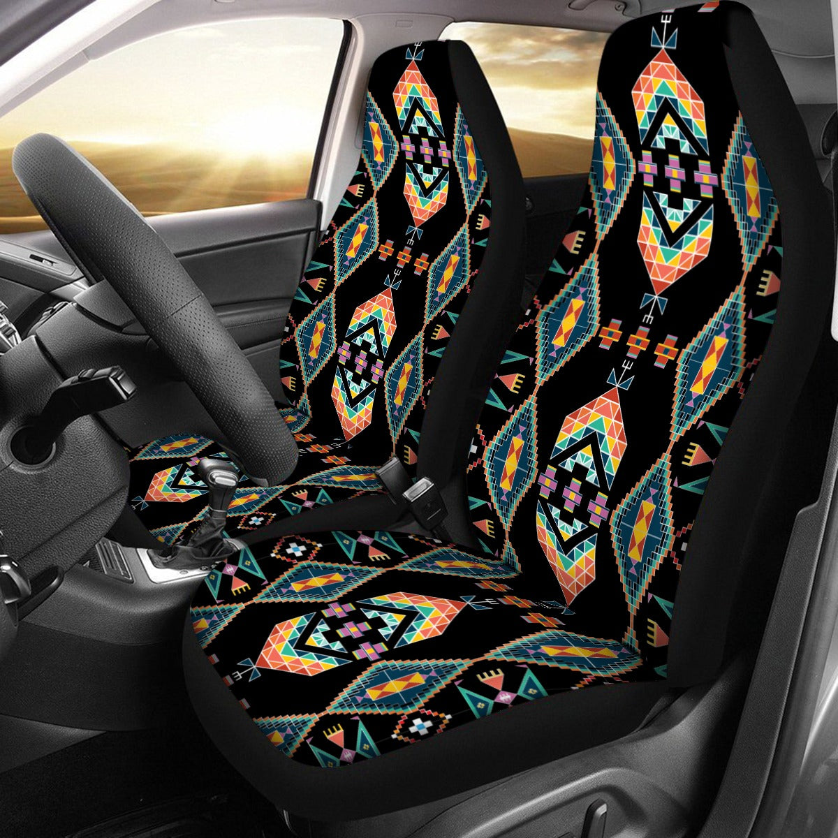 Travois Tipi Black Universal Car Seat Cover With Thickened Back
