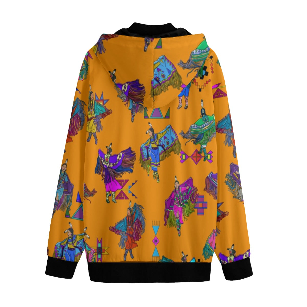 Women's Fancy Dancers Orange Men's Varsity Jacket