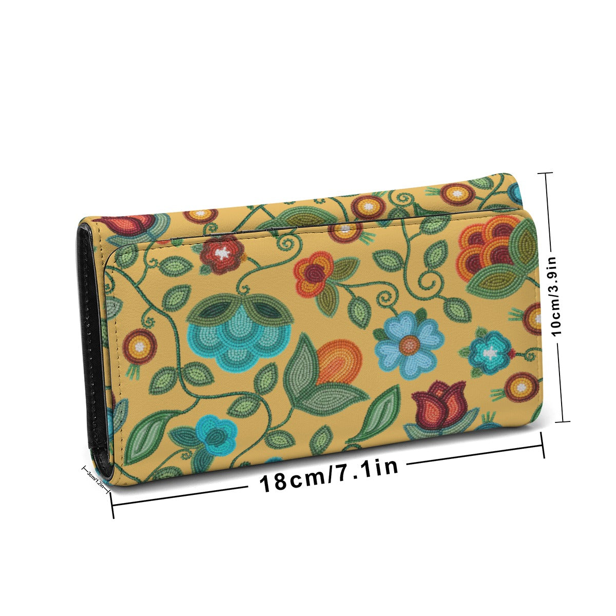 Prairie Fire Petals Honey Foldable Wallet