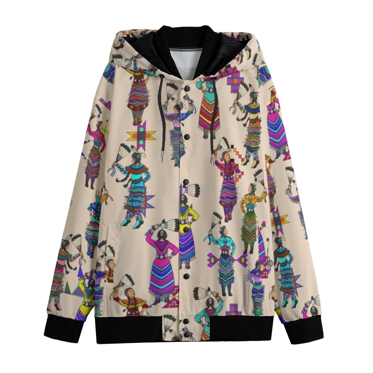 Women's Jingle Dancers Muslin Men's Varsity Jacket