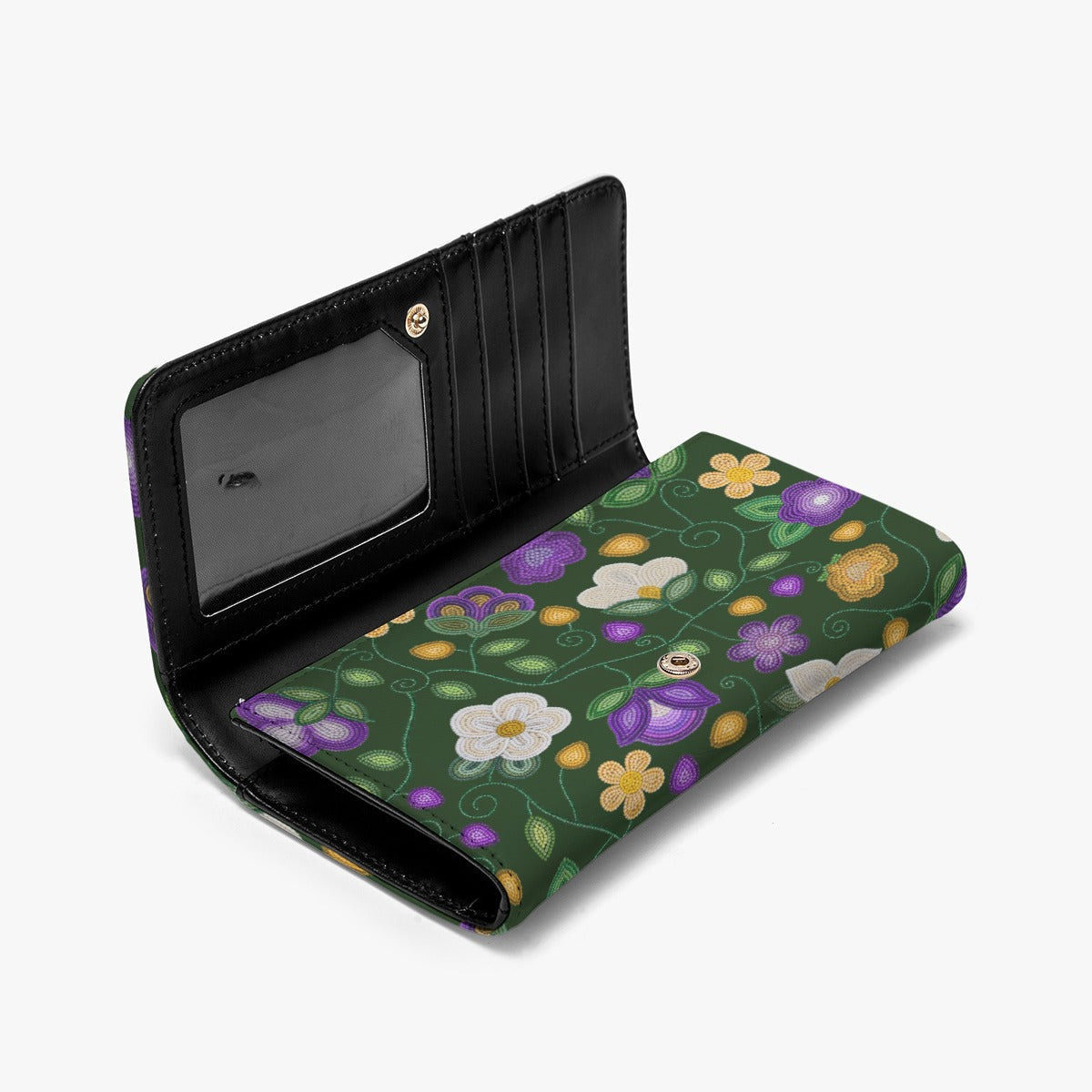 Midnight Moss Bloom Forest Foldable Wallet