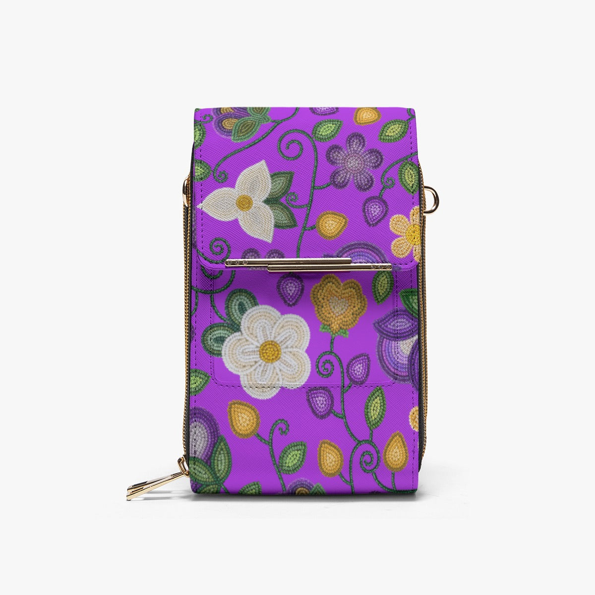 Midnight Moss Bloom Purple Mobile Phone Chest Bag