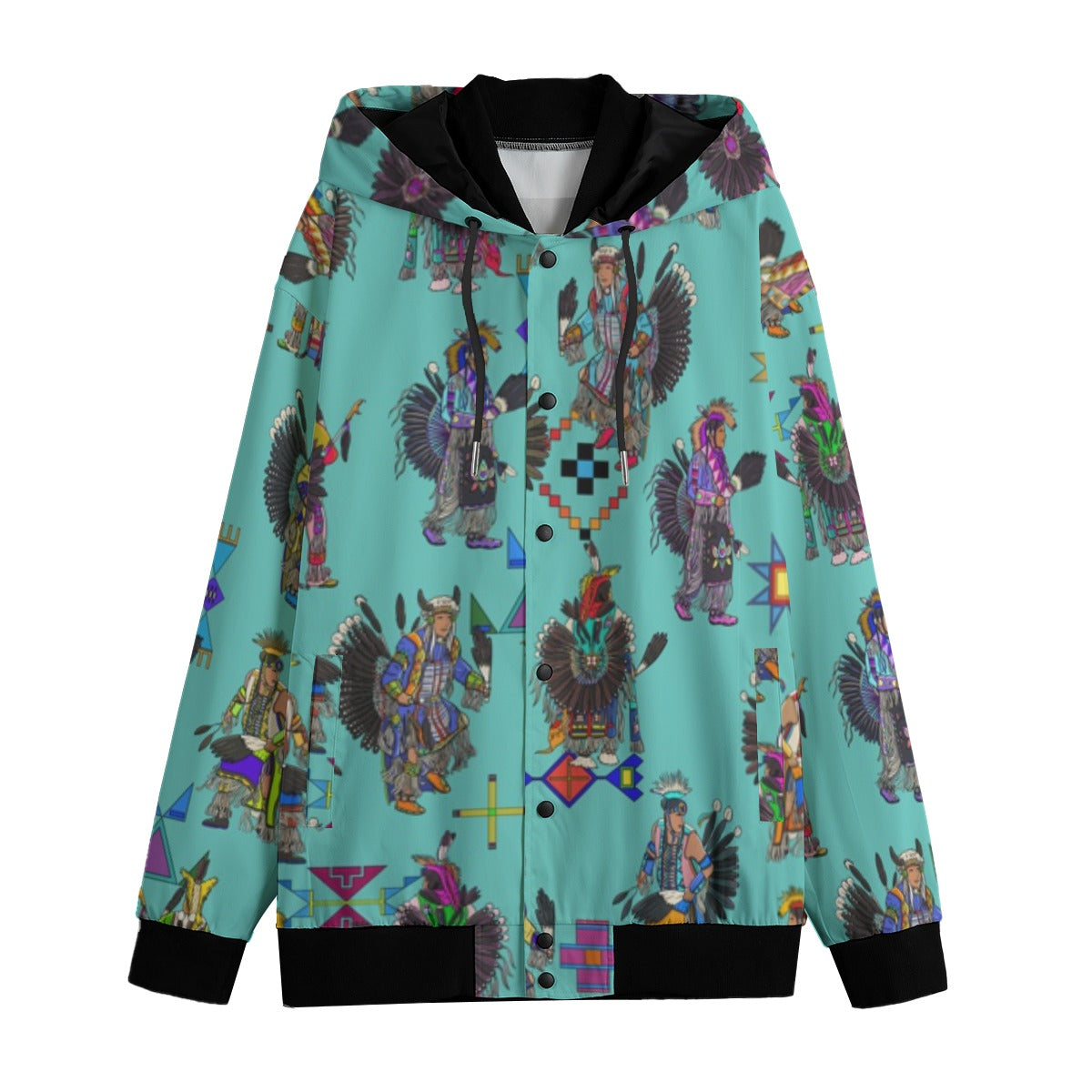 Men's Tradish Dancers Eggshell Blue Men's Varsity Jacket