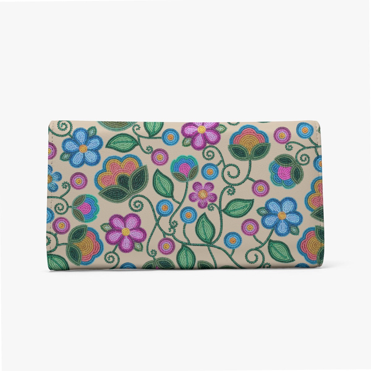 Turquoise Sunbeam Cream Foldable Wallet