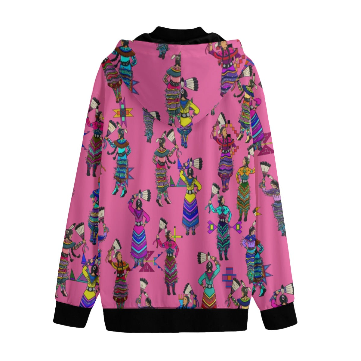 Women's Jingle Dancers Pink Men's Varsity Jacket