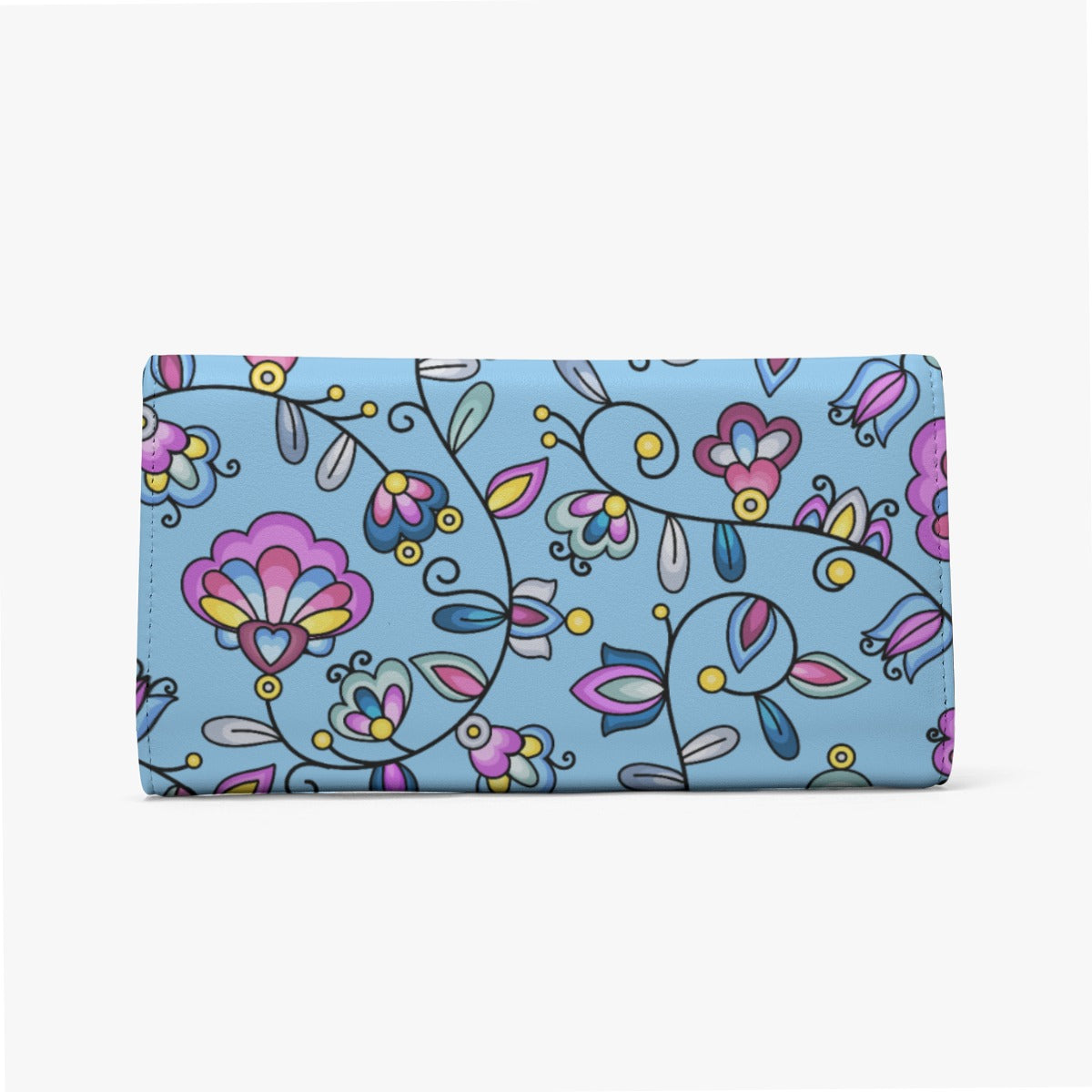 Autumn Bundle Blessing Blue Foldable Wallet