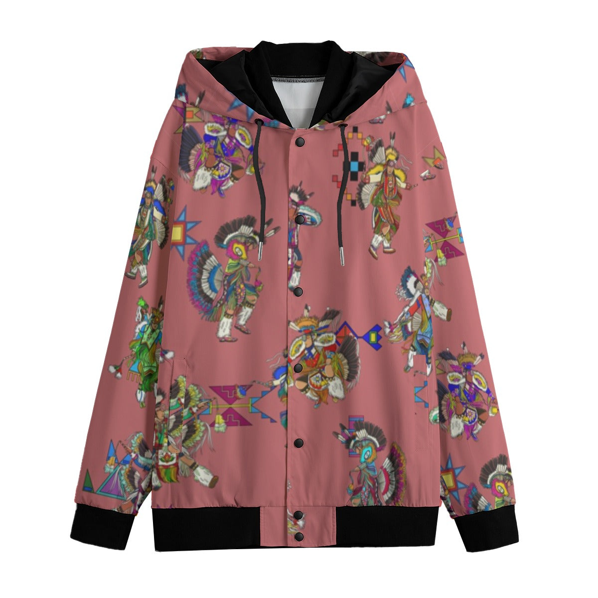 Men's Fancy Dancers Terra Cotta Men's Varsity Jacket