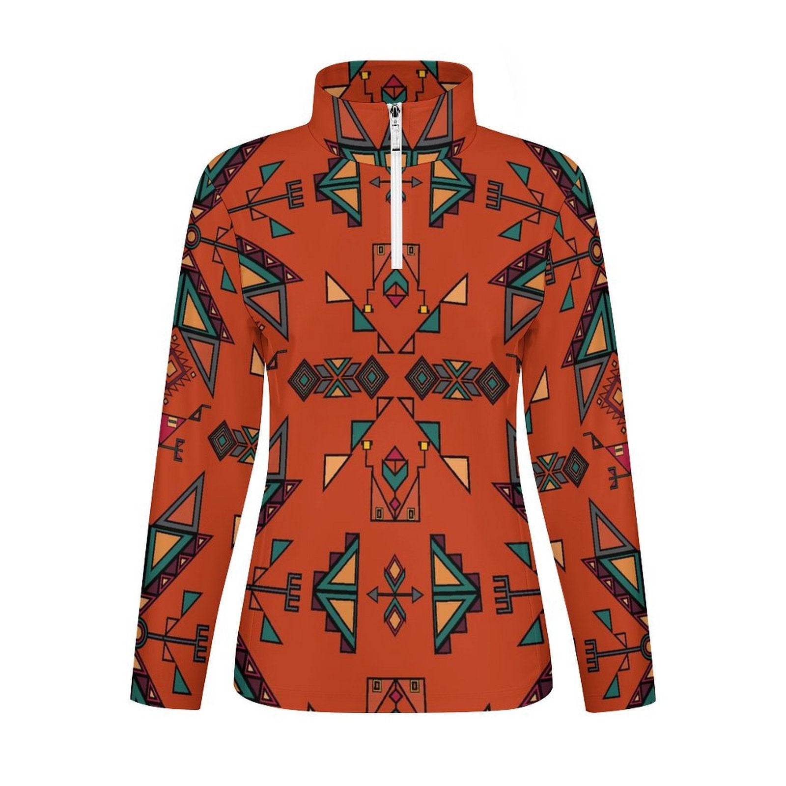 Arrow Dawn Orange Long Sleeve Yoga Shirt