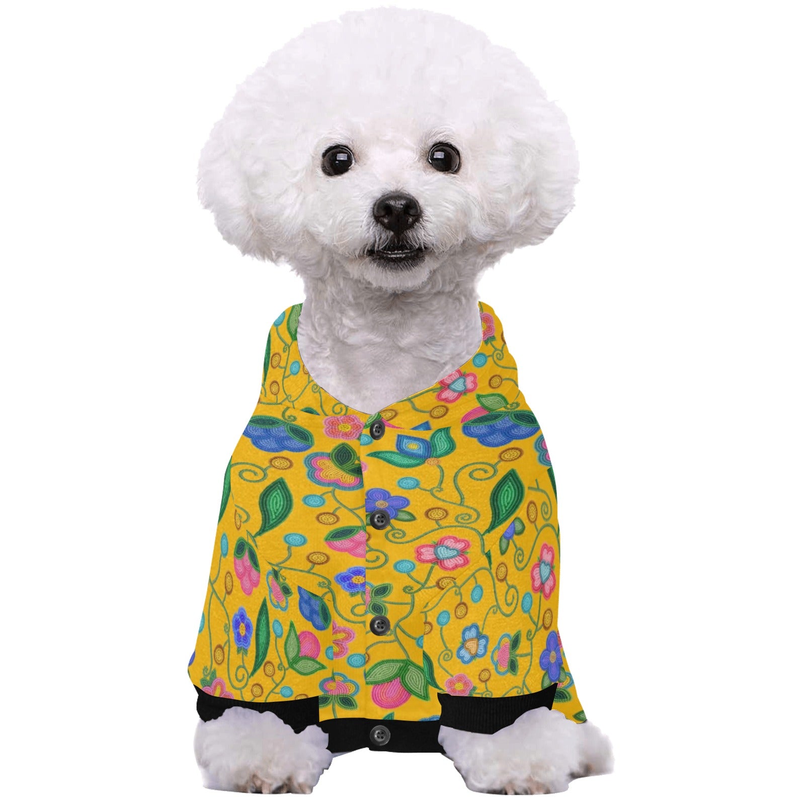 Skyberry Serenade Yellow Pet Dog Hoodie
