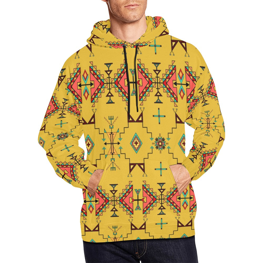 Thunder Flight Yellow Hoodie for Men (USA Size)