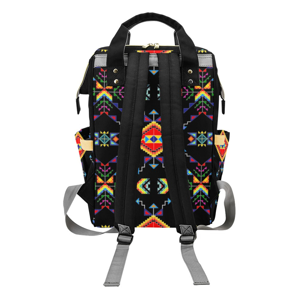 Buffalo Jump Black Multi-Function Diaper Backpack/Diaper Bag