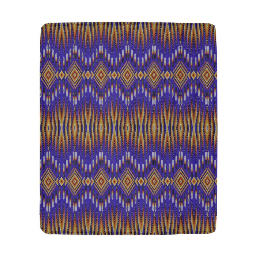 Fire Feather Blue Ultra-Soft Micro Fleece Blanket 50"x60"