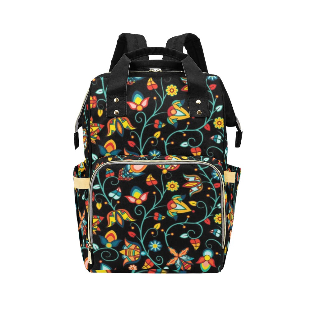 Thorny Path Black Multi-Function Diaper Backpack/Diaper Bag