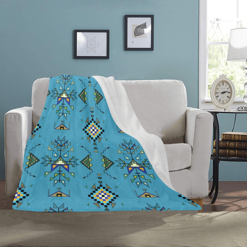 Bear Shield Blue Ultra-Soft Micro Fleece Blanket 40"x50"