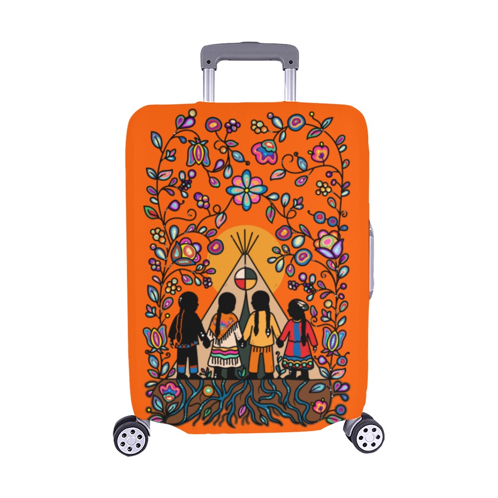 Rooted in Culture Luggage Cover/Medium 22"-25"