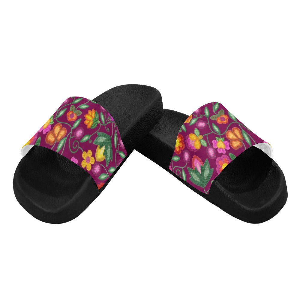 Boreal Bounty Dark Magenta Women's Slide Sandals