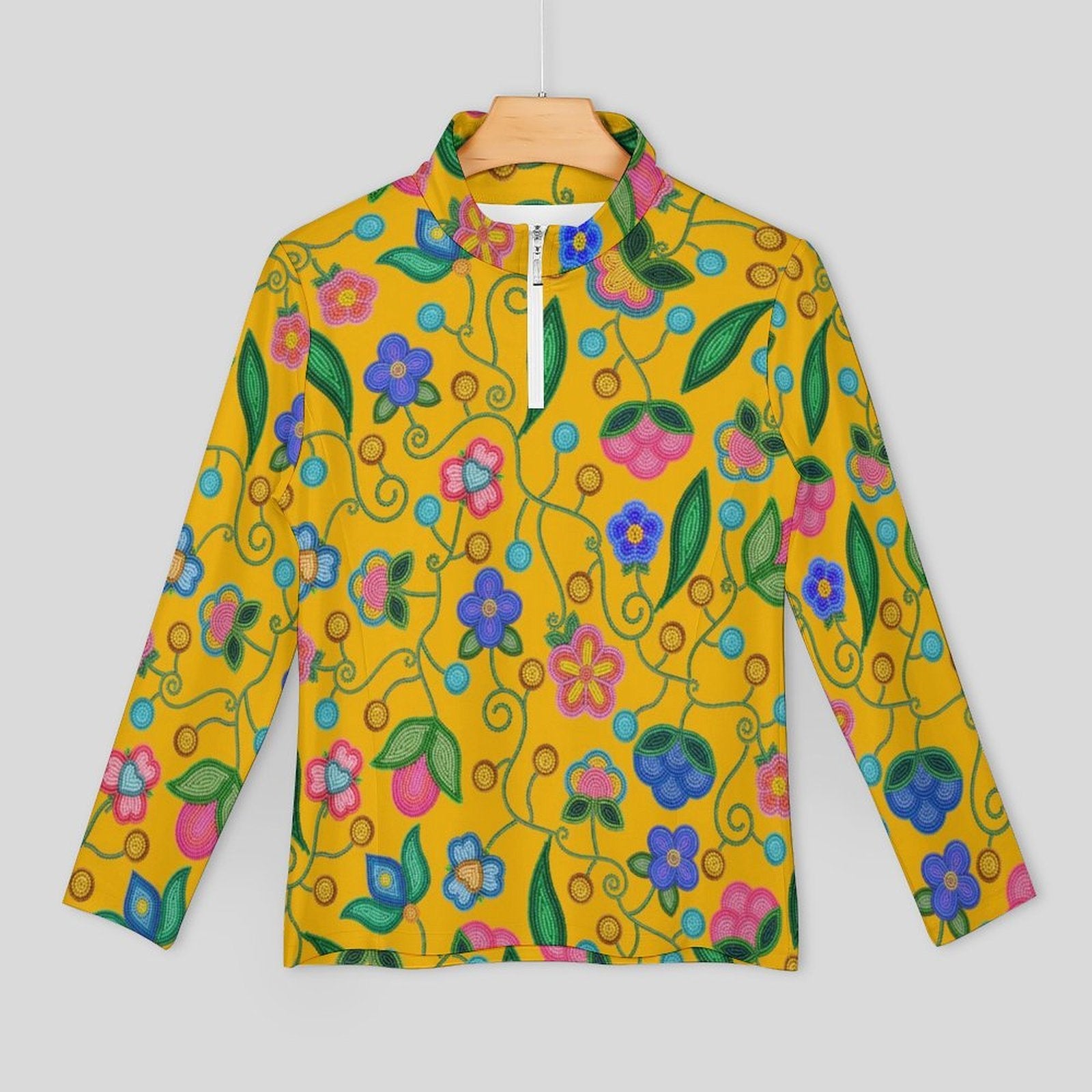 Skyberry Serenade Yellow Long Sleeve Yoga Shirt