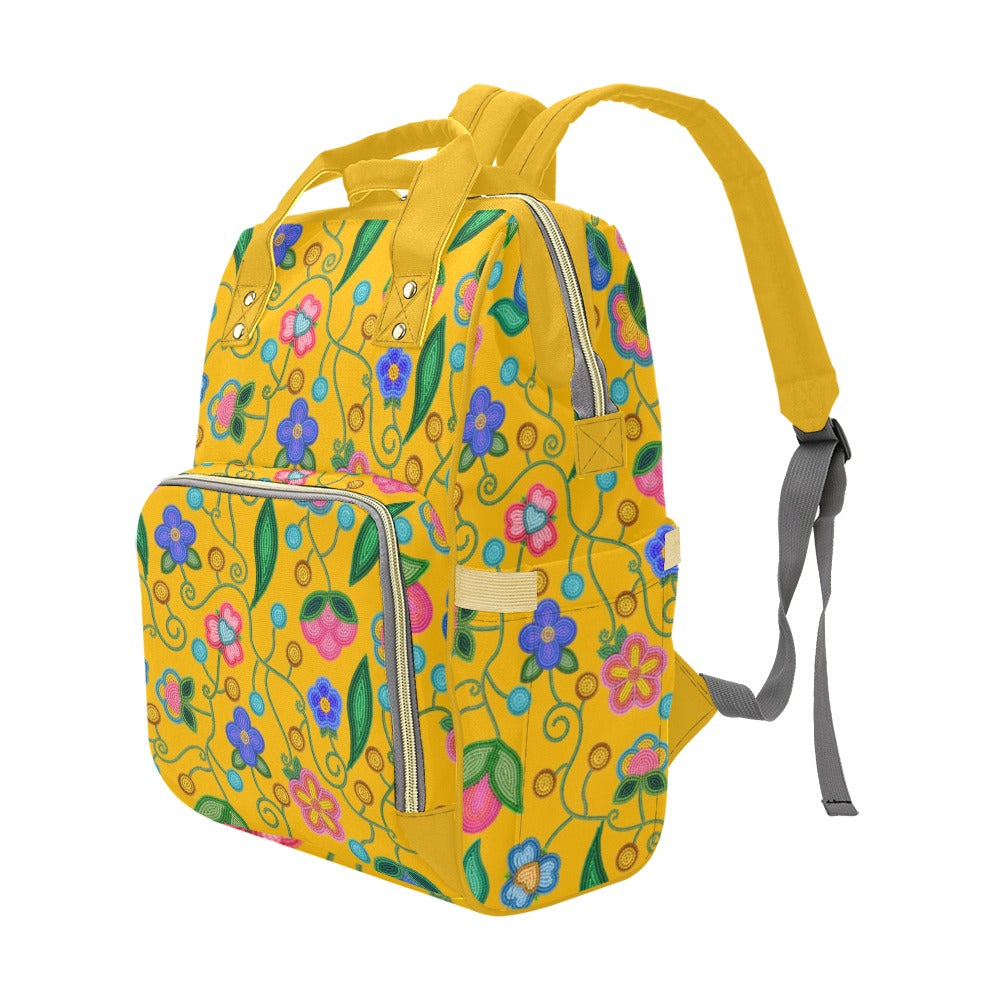 Skyberry Serenade Yellow Multi-Function Diaper Backpack/Diaper Bag