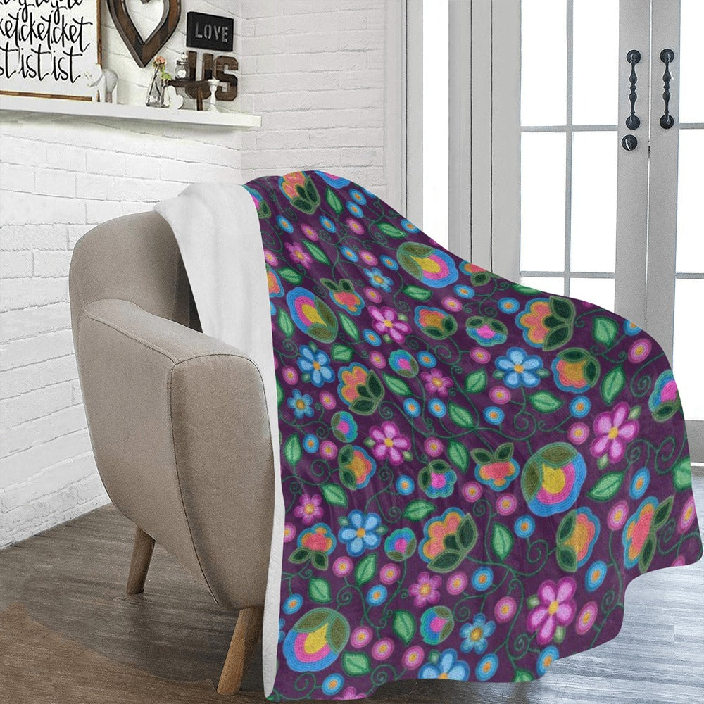 Turquoise Sunbeam Violet Ultra-Soft Micro Fleece Blanket 60"x80"