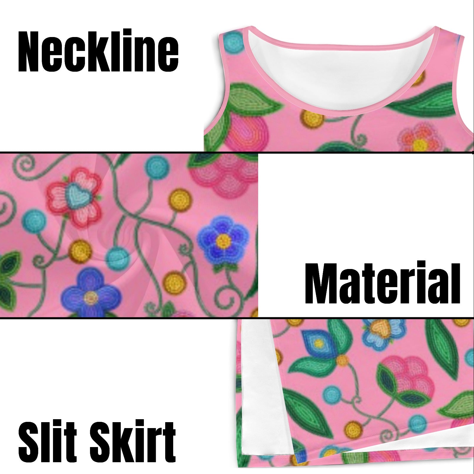Skyberry Serenade Pink Phaedra Sleeveless Open Fork Long Dress