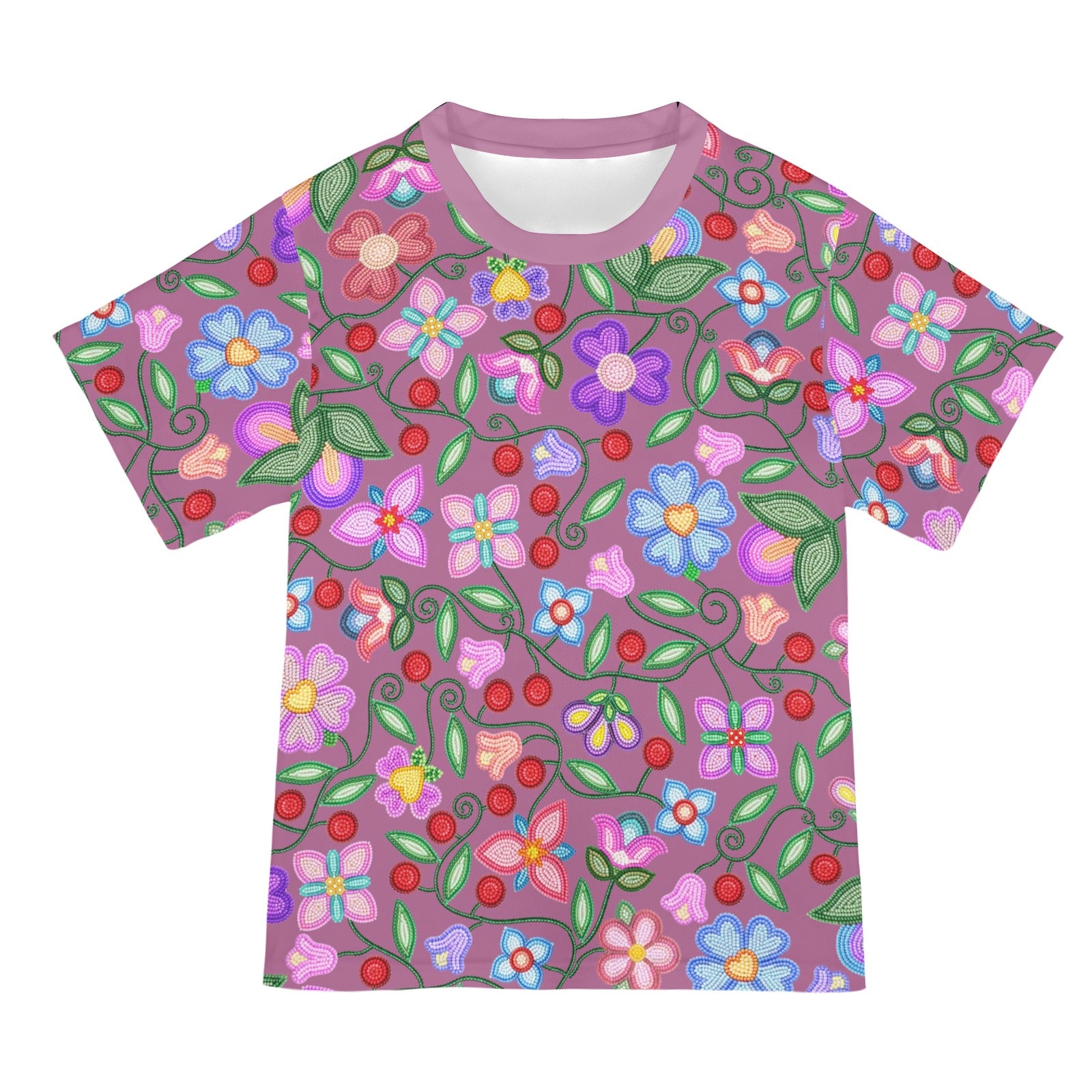 Petal Harmony Dusty Rose T-shirt for Women
