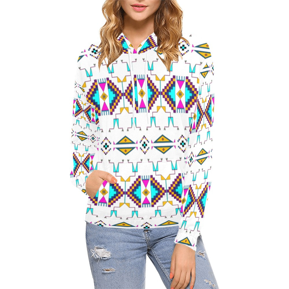 Rite of Passage White Hoodie for Women (USA Size)