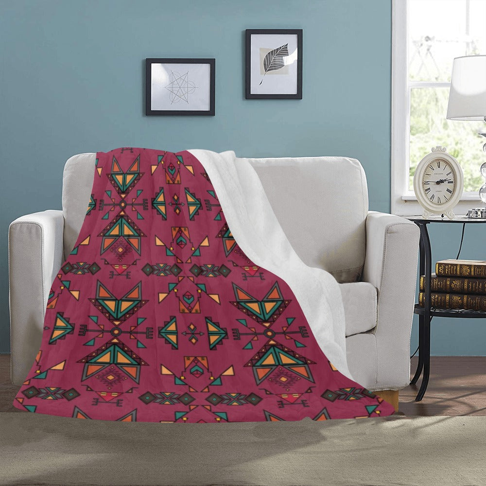 Arrow dawn Maroon Ultra-Soft Micro Fleece Blanket 50"x60"