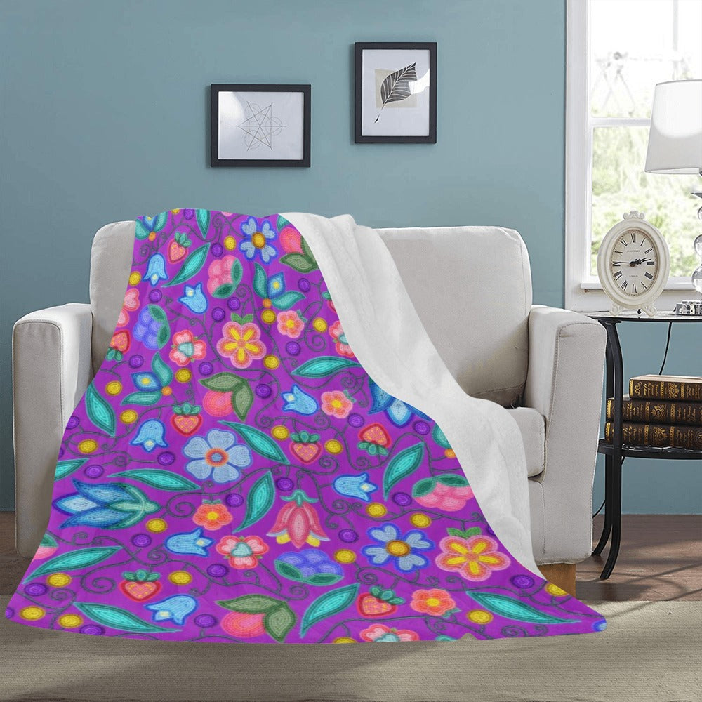 Sweet Offering Purple Ultra-Soft Micro Fleece Blanket 60"x80"