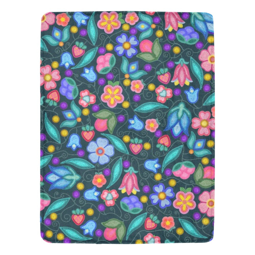 Sweet Offering Dark Teal Ultra-Soft Micro Fleece Blanket 60"x80"