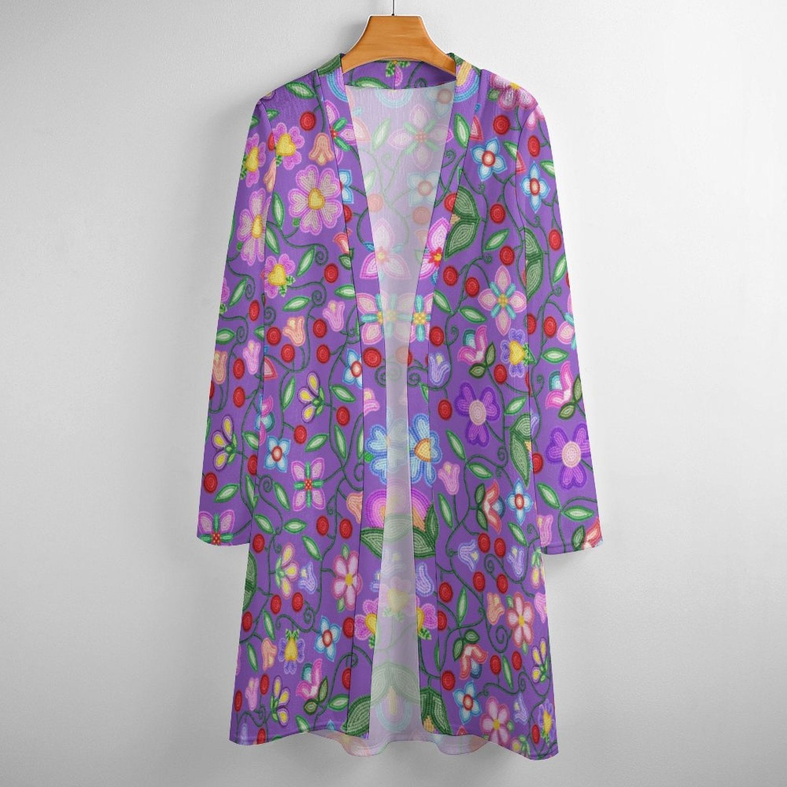 Petal Harmony Lavender Cardigan