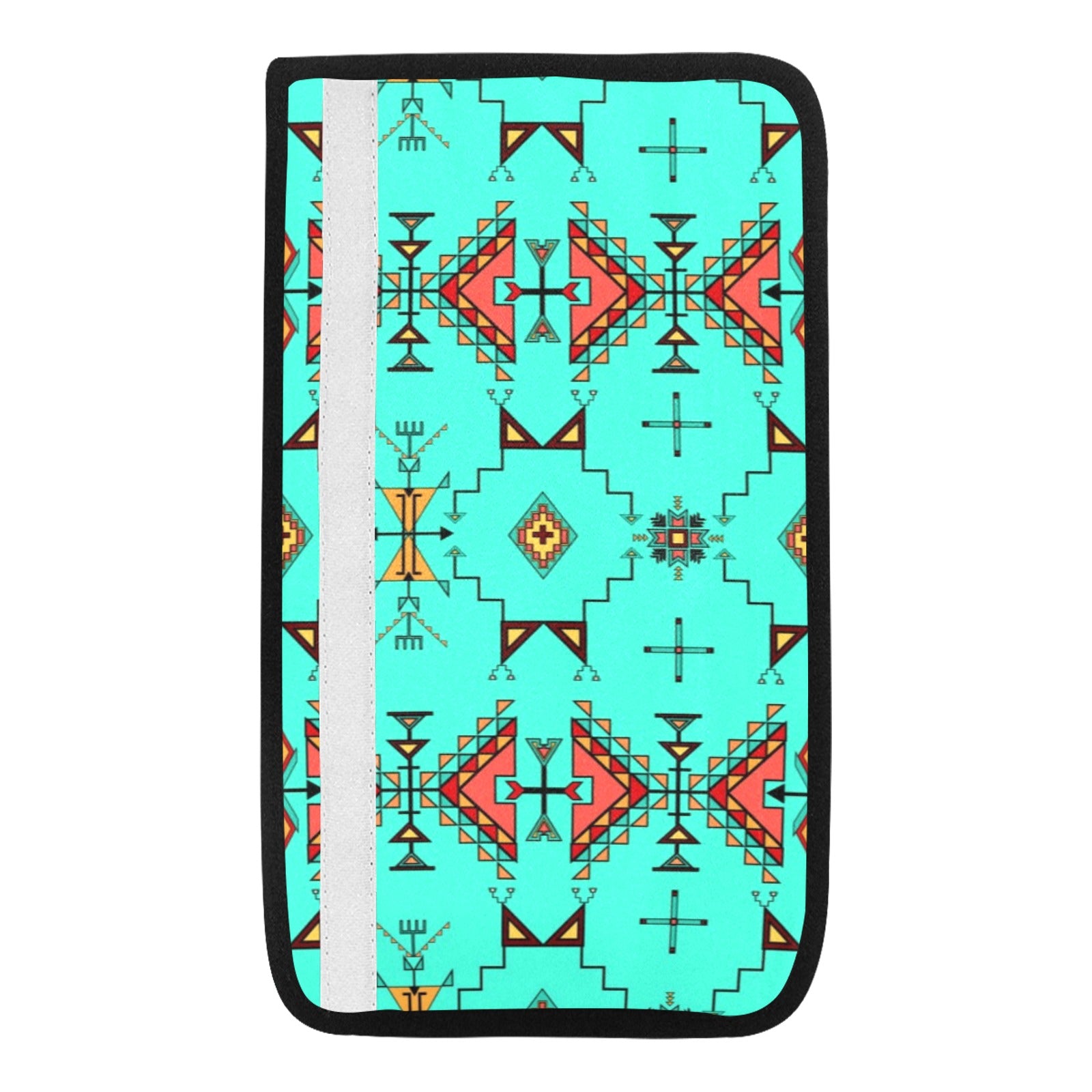 Thunder Flight Turquoise Car Seat Belt Cover 7''x12.6'' (Pack of 2)