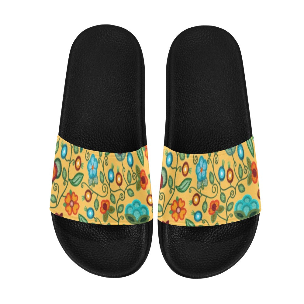 Prairie Fire Petals Honey Women's Slide Sandals