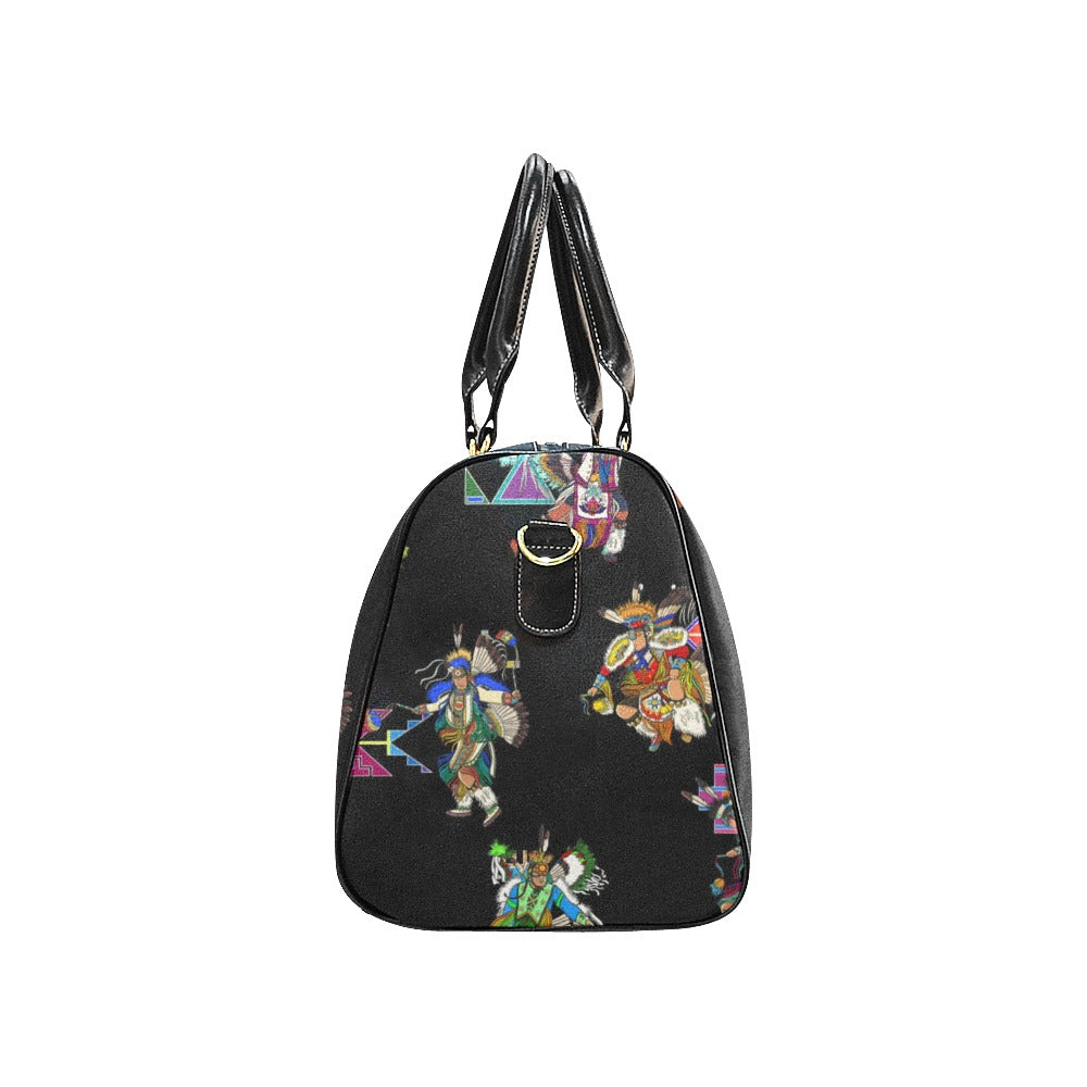 Men's Fancy Dancer Black Waterproof Travel Bag/Small