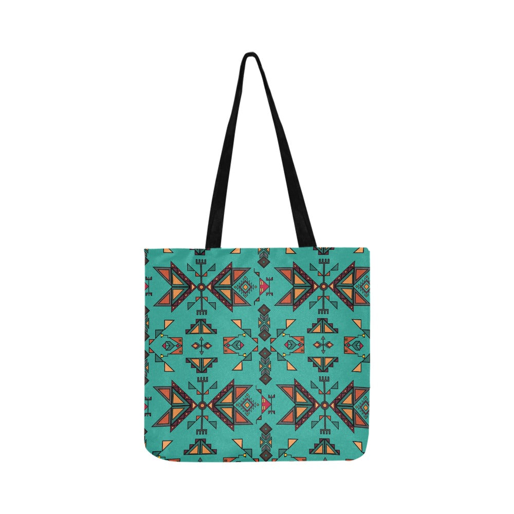 Arrow Dawn Turquoise Reusable Shopping Bag (Two sides)