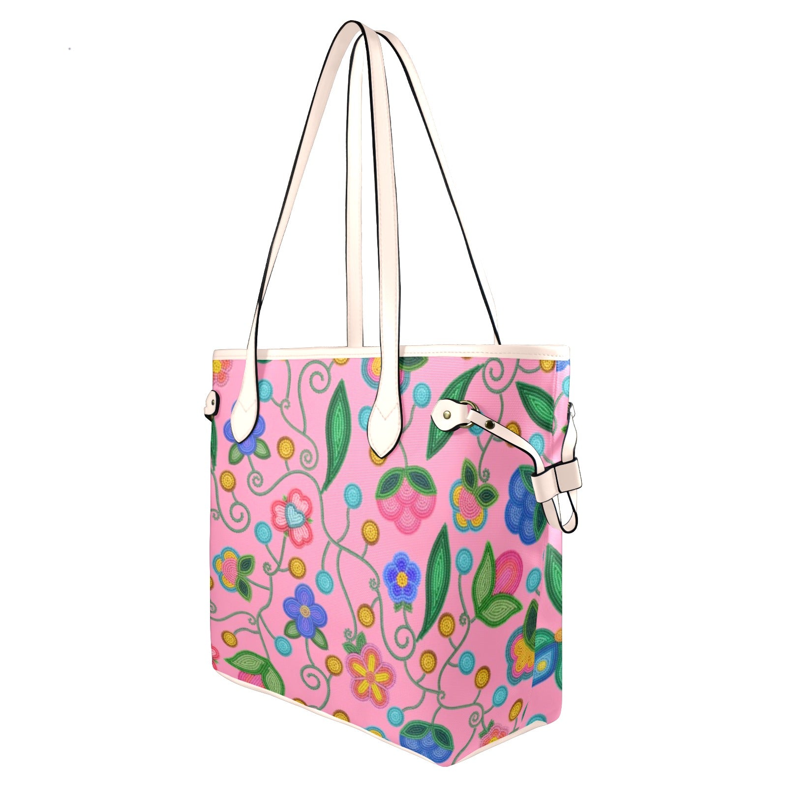 Skyberry Serenade Pink Clover Canvas Tote Bag