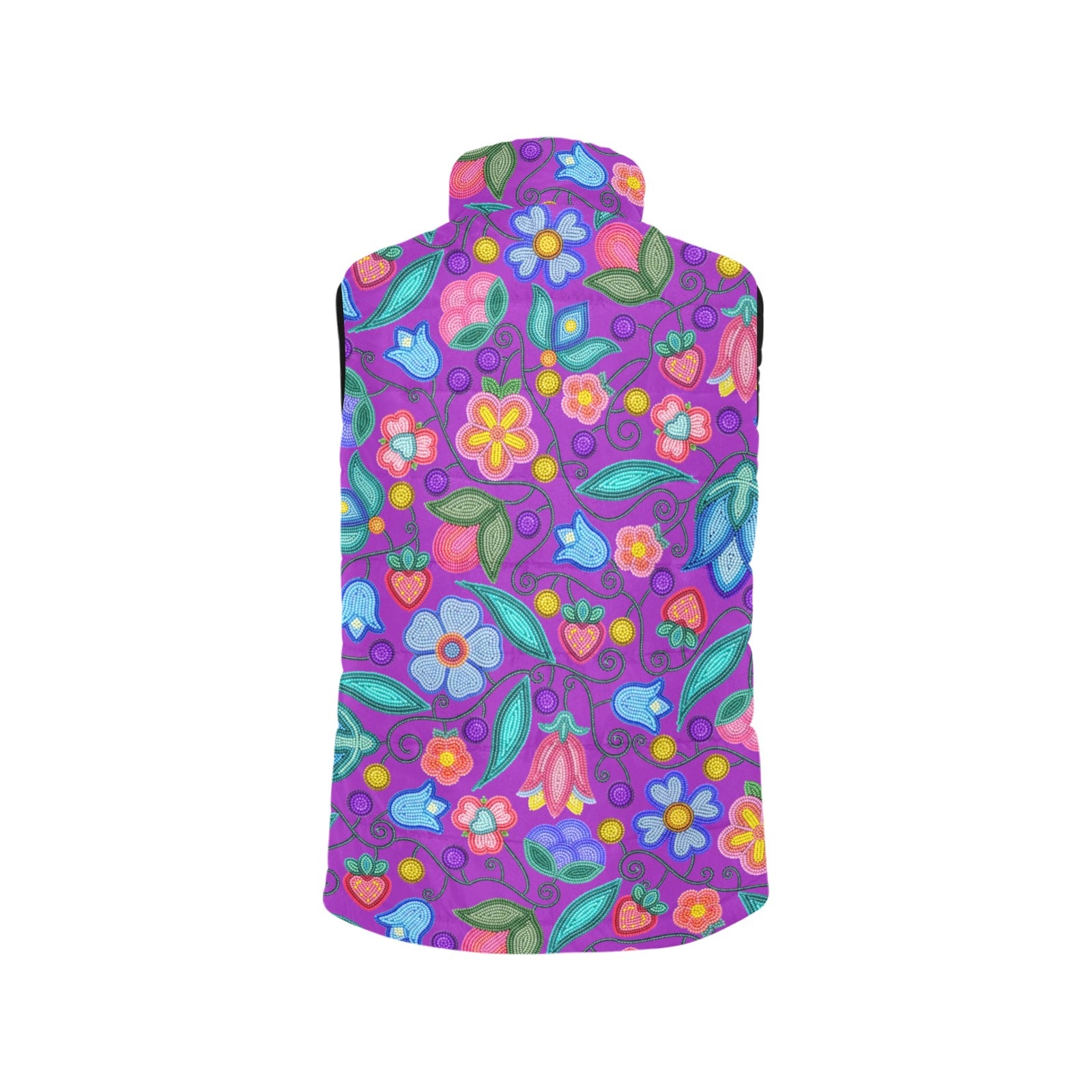 Sweet Offering Purple Women's Padded Vest Jacket