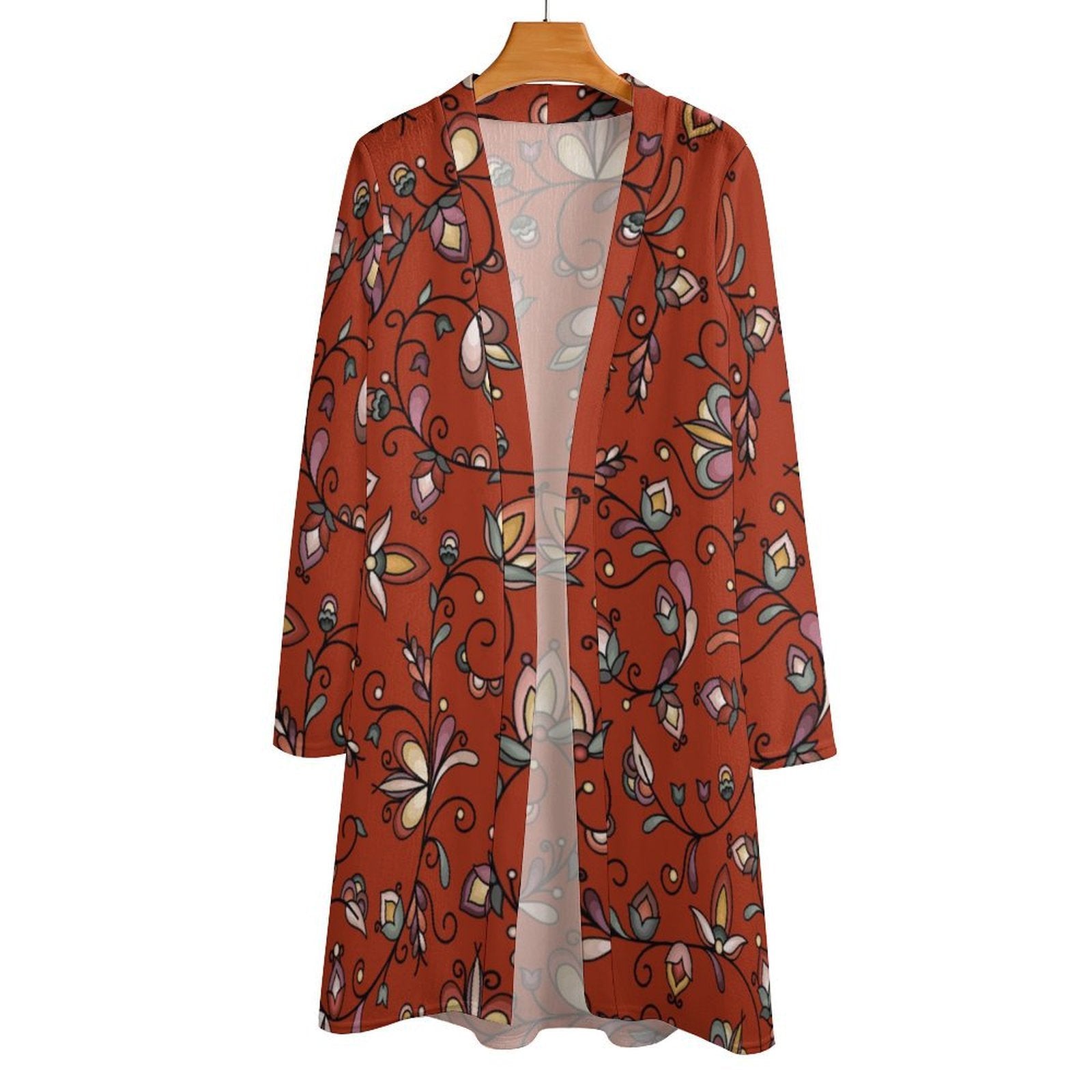 Burnt Sky Petals Red Cardigan