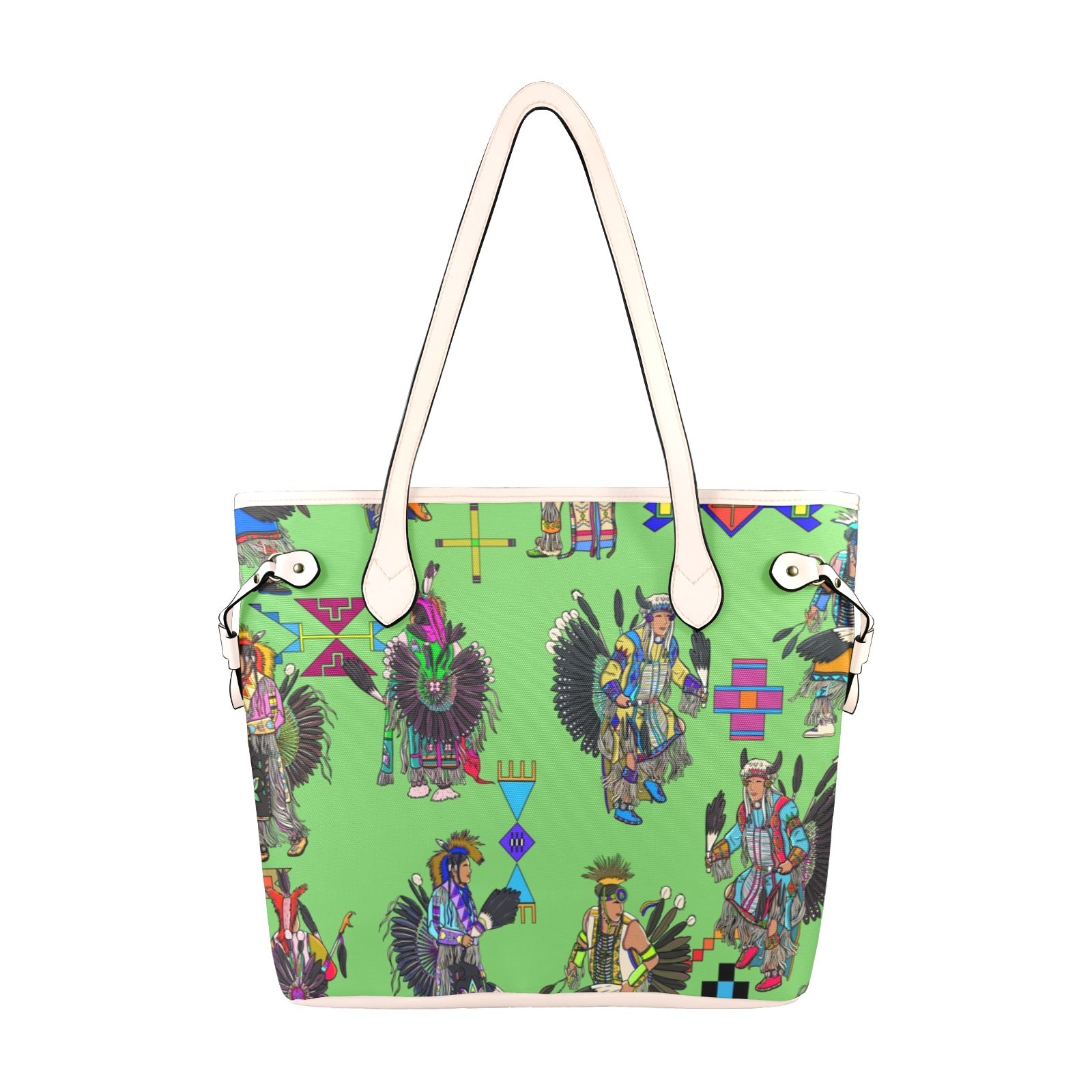 Men's Tradish Dancers Grass Clover Canvas Tote Bag