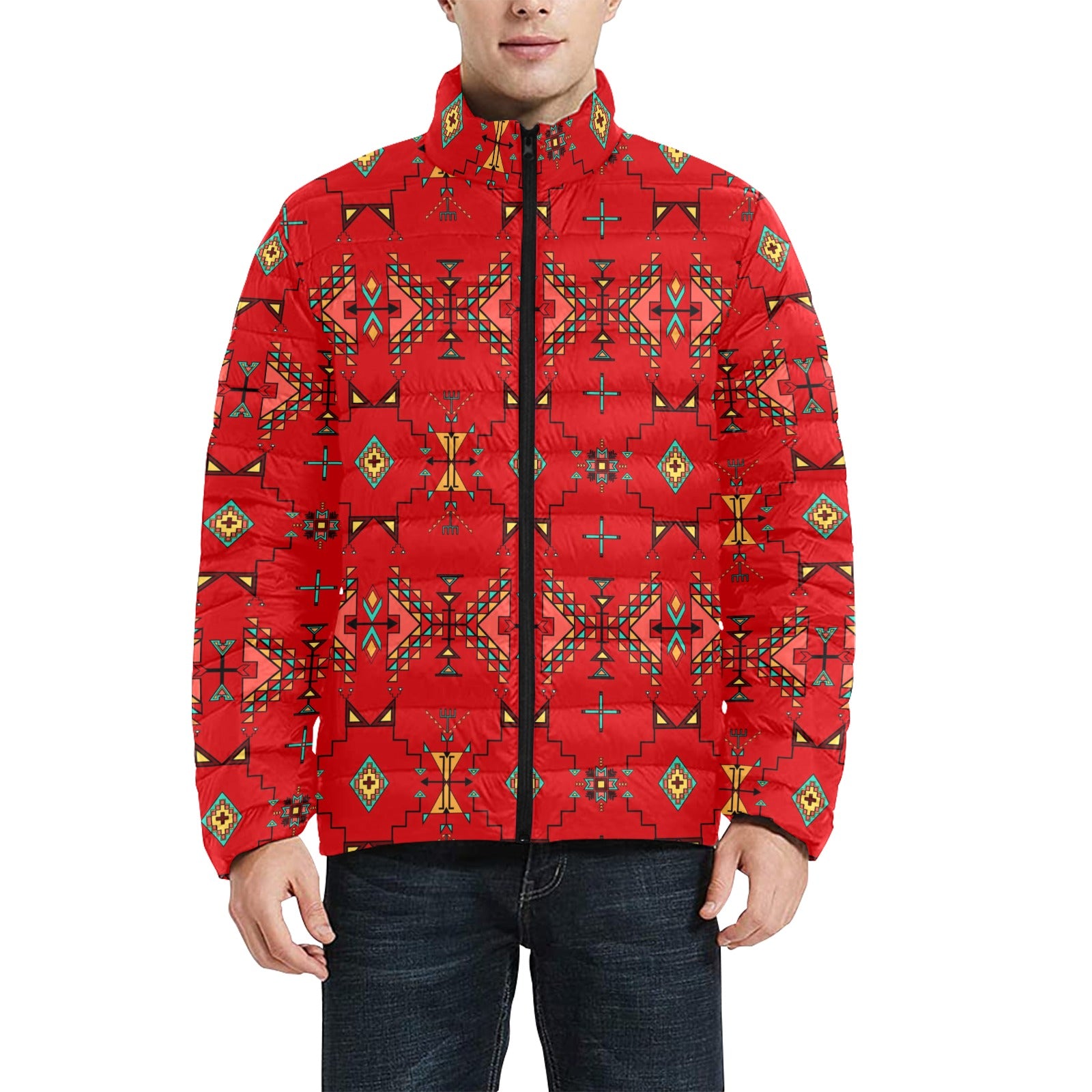 Thunder Flight Red Men's Padded Jacket