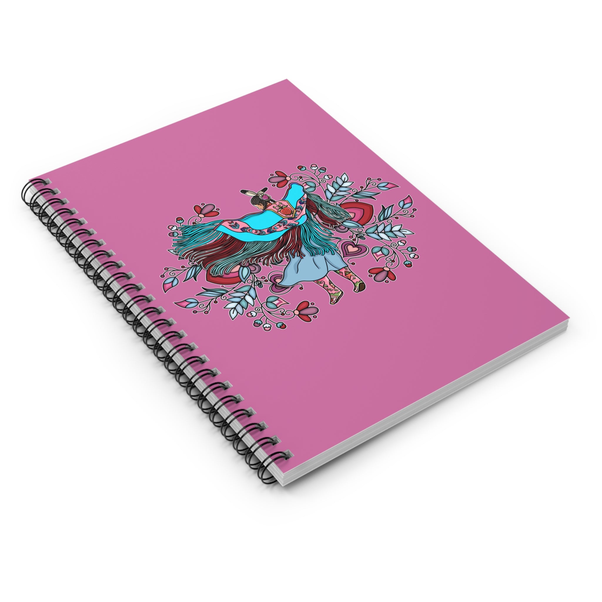 Fancy Dancer Trans BG 4 Spiral Notebook