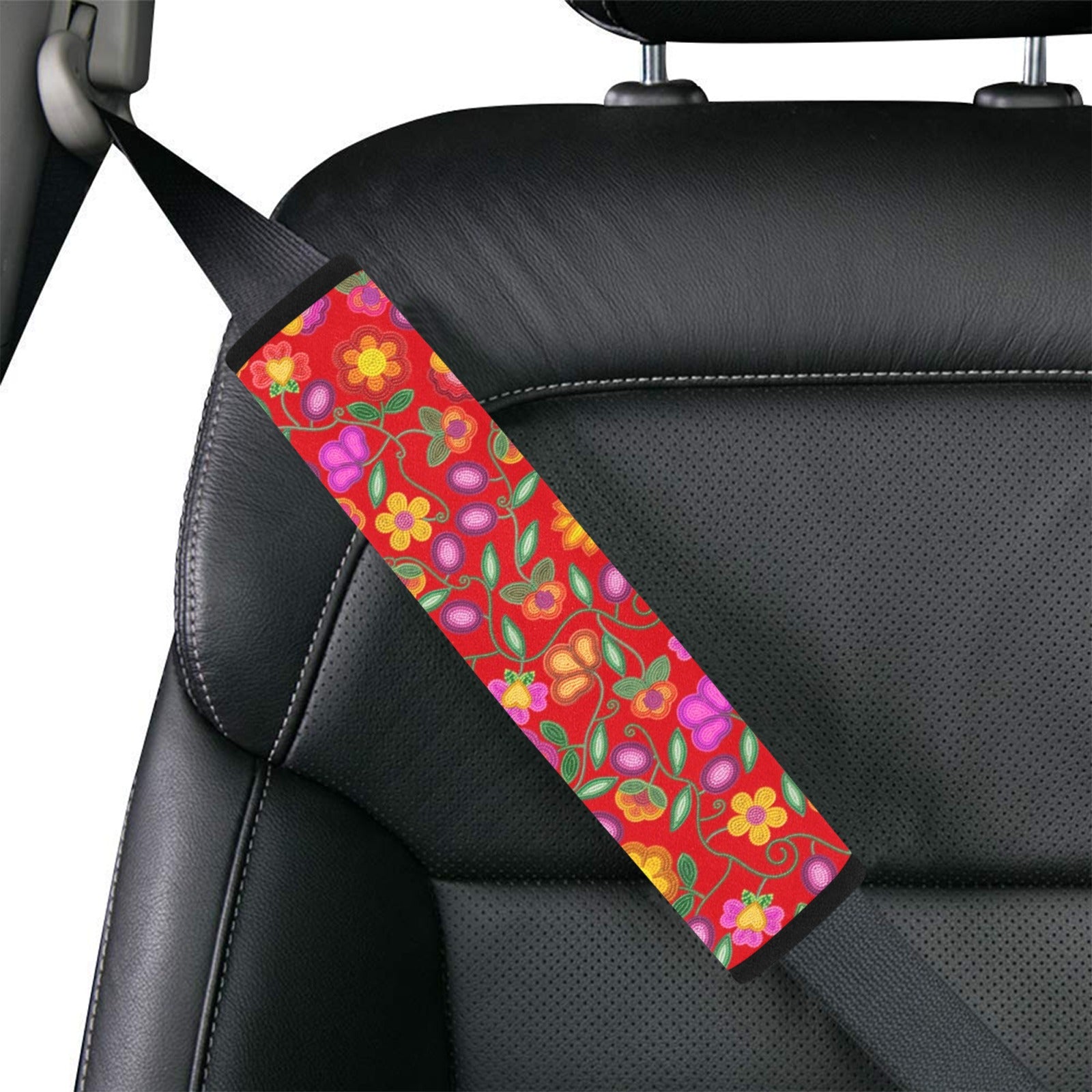 Boreal Bounty Red Car Seat Belt Cover 7''x12.6'' (Pack of 2)