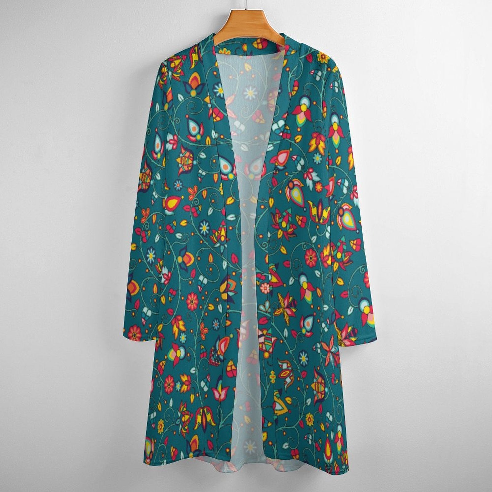 Thorny Path Teal Cardigan