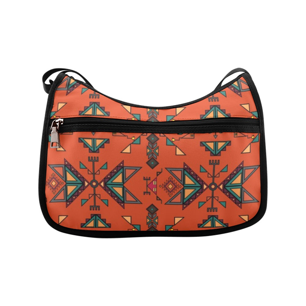Arrow dawn Fabric Orange Crossbody Bag