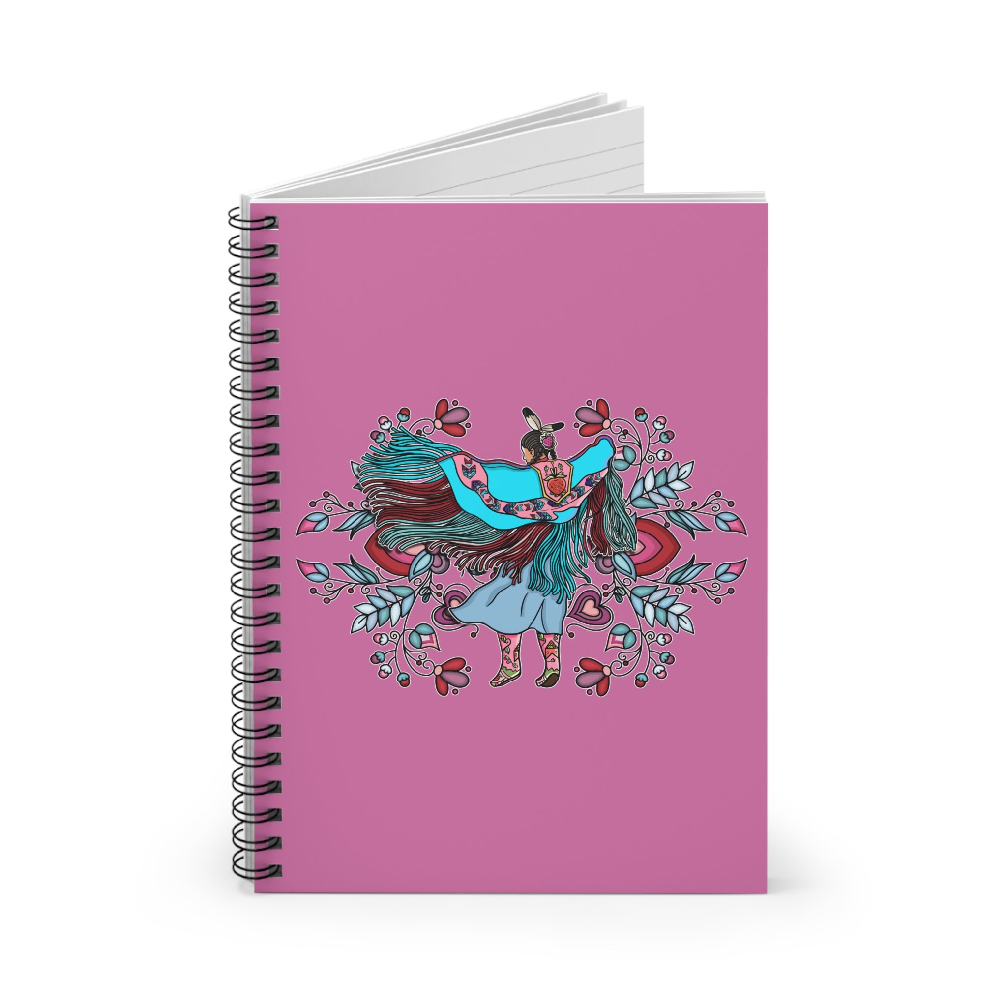 Fancy Dancer Trans BG 4 Spiral Notebook