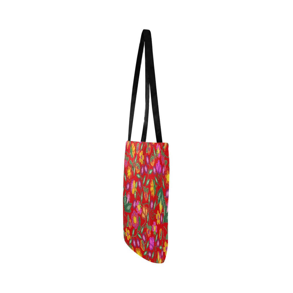 Boreal Bounty Red Reusable Shopping Bag (Two sides)