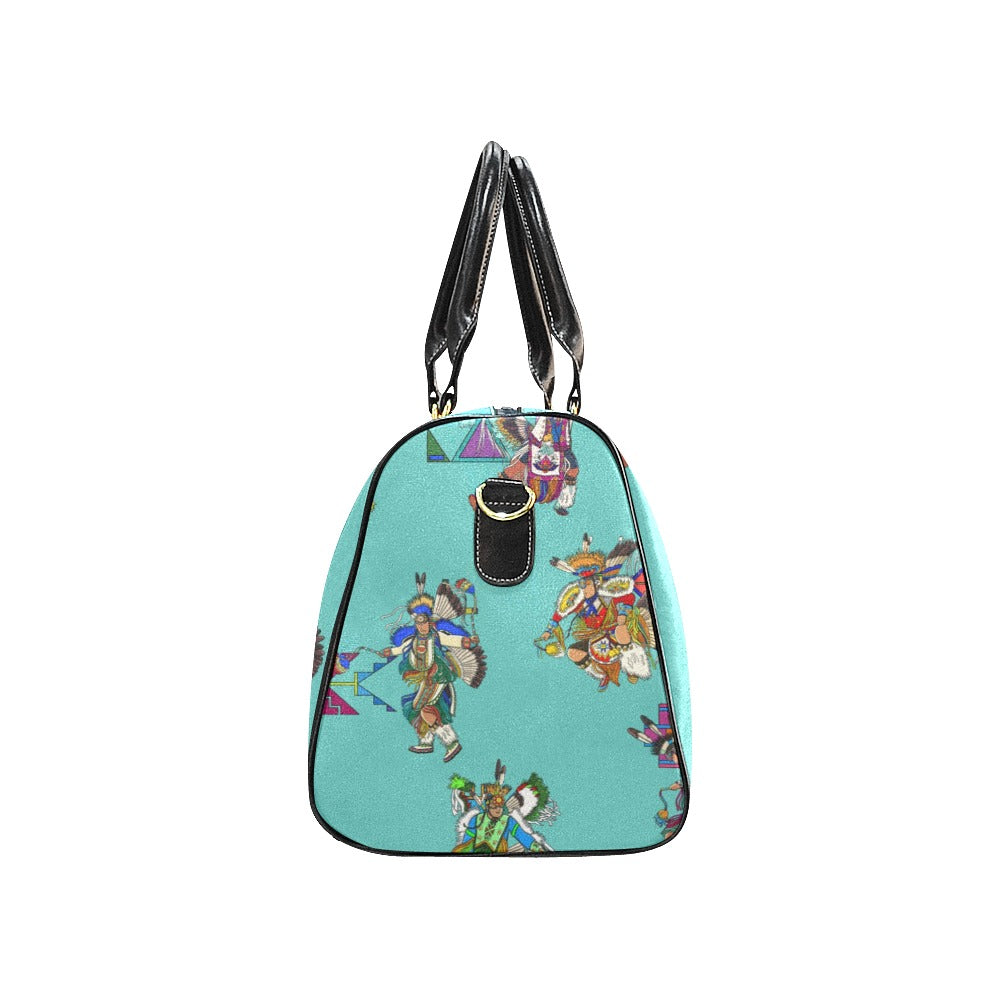 Men's Fancy Dancers Eggshell Blue Waterproof Travel Bag/Small
