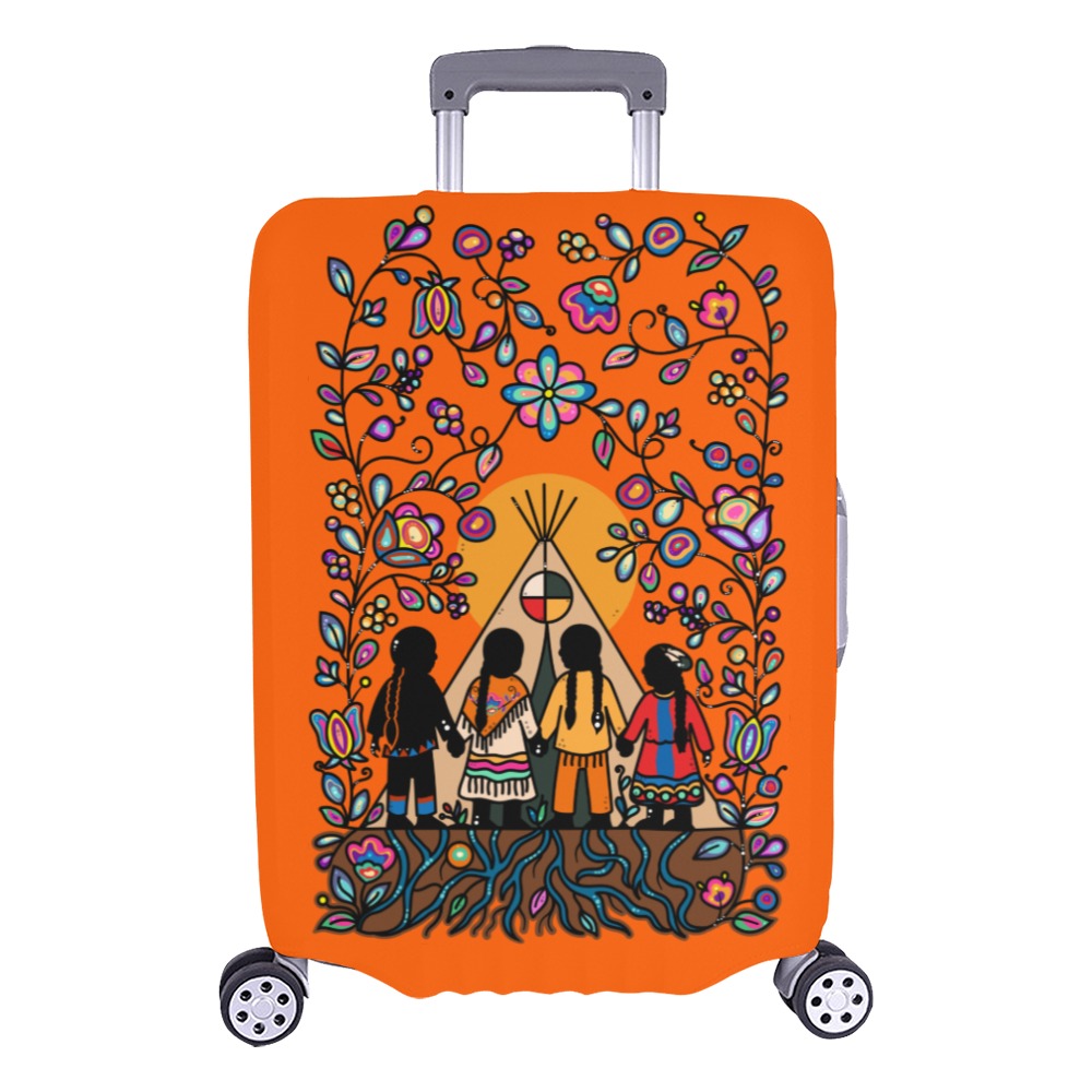 Rooted in Culture Luggage Cover/Large 26"-28"