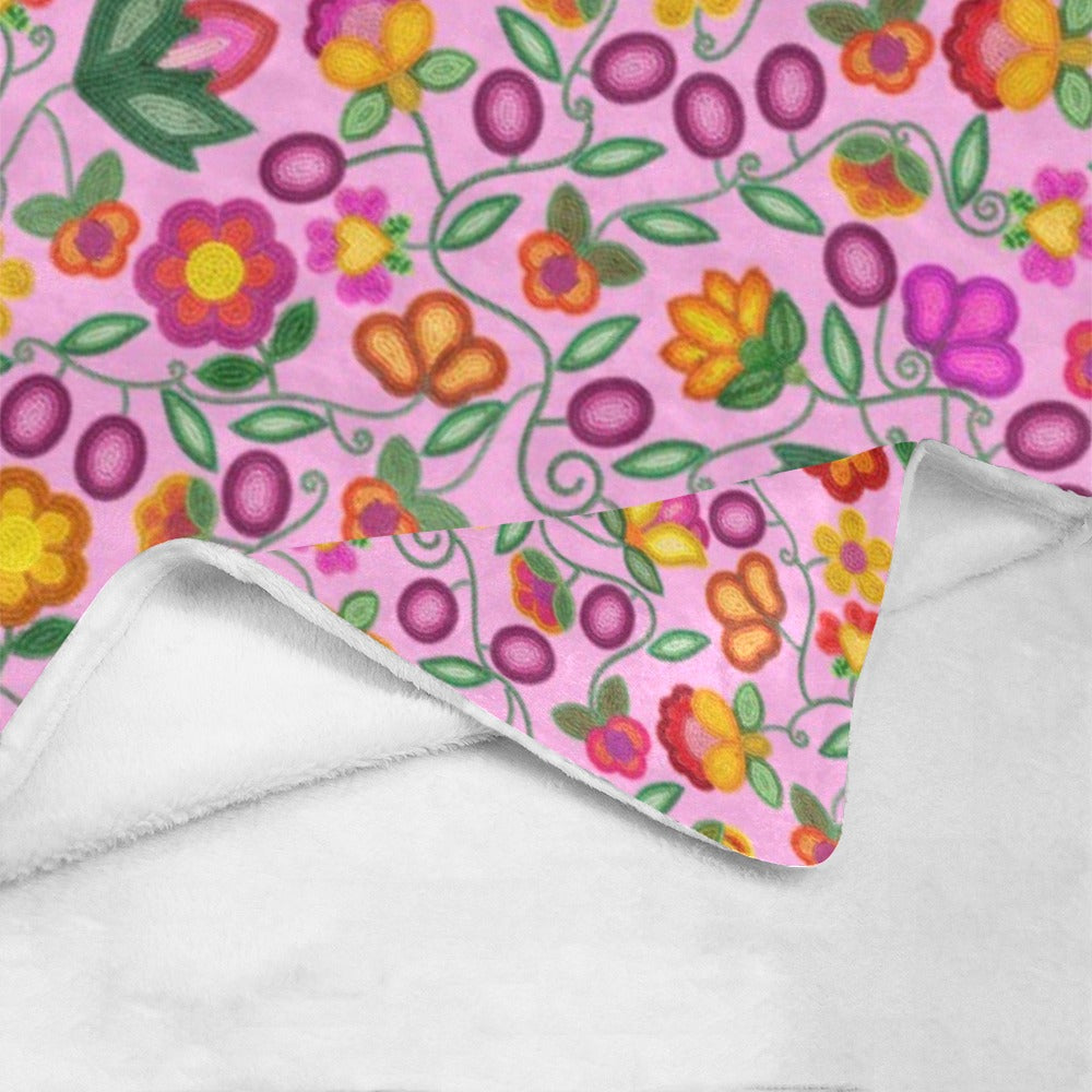 Boreal Bounty Pink Ultra-Soft Micro Fleece Blanket 60"x80"