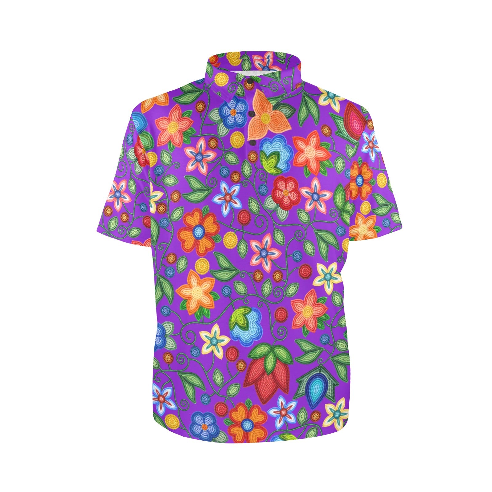 Morning Harmony Purple Polo Shirt
