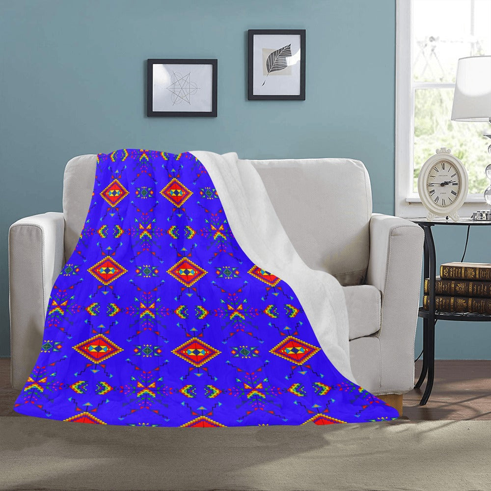 Buffalo Jump Blue Ultra-Soft Micro Fleece Blanket 50"x60"